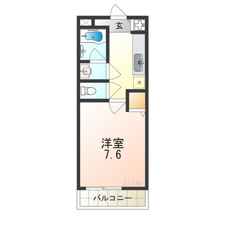 鳳駅 徒歩5分 2階の物件間取画像